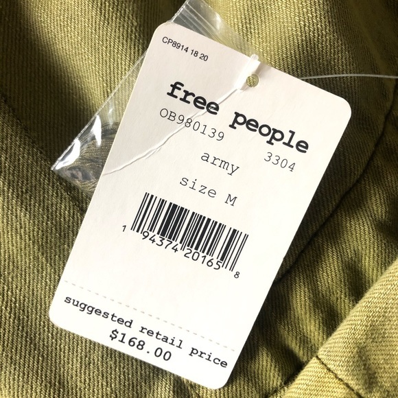 NEW. FREE PEOPLE SIEZE THE DAY JACKET IN OLIVE M - Picture 6 of 7